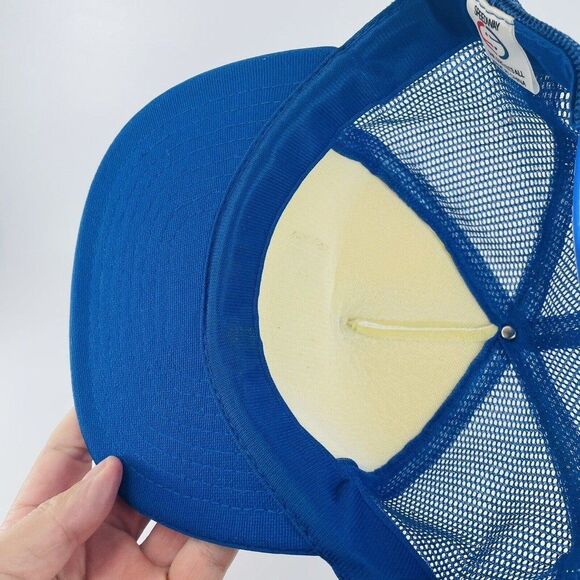 ELF Herring Lyon Food Mesh Snapback Trucker Hat Cap VTG - Picture 8 of 10